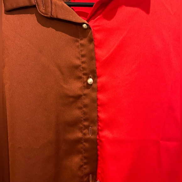 Vici color block button up - Picture 2 of 3